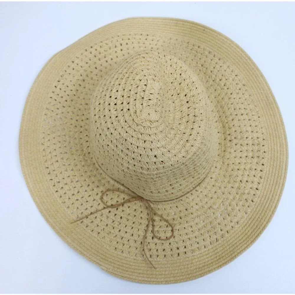Big Sun Hat  One Size Beige  Solid Straw